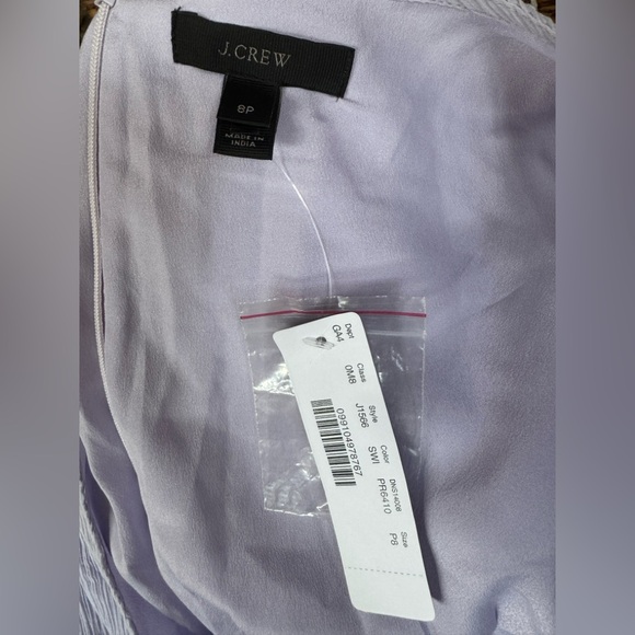 NWT J Crew Point Sur Crinkled‎ Faux Wrap Midi Dress  (8P) $198 - Picture 9 of 9